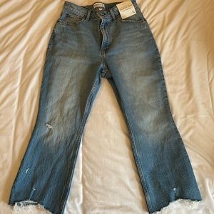 Abercrombie Curve Love Kick Flare Ultra High Rise Denim Jeans